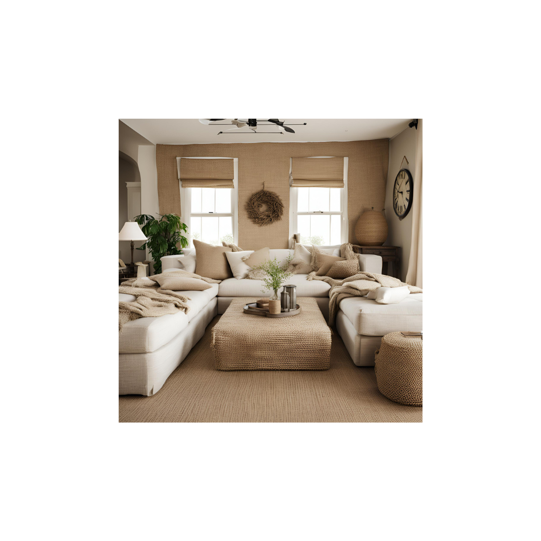 Tela de Yute o saco 100% natural para decoración, venta por metros lineales