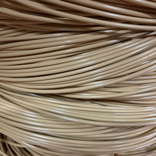 Rouleau de rotin synthétique couleur pois chiche, diamètre 4 mm