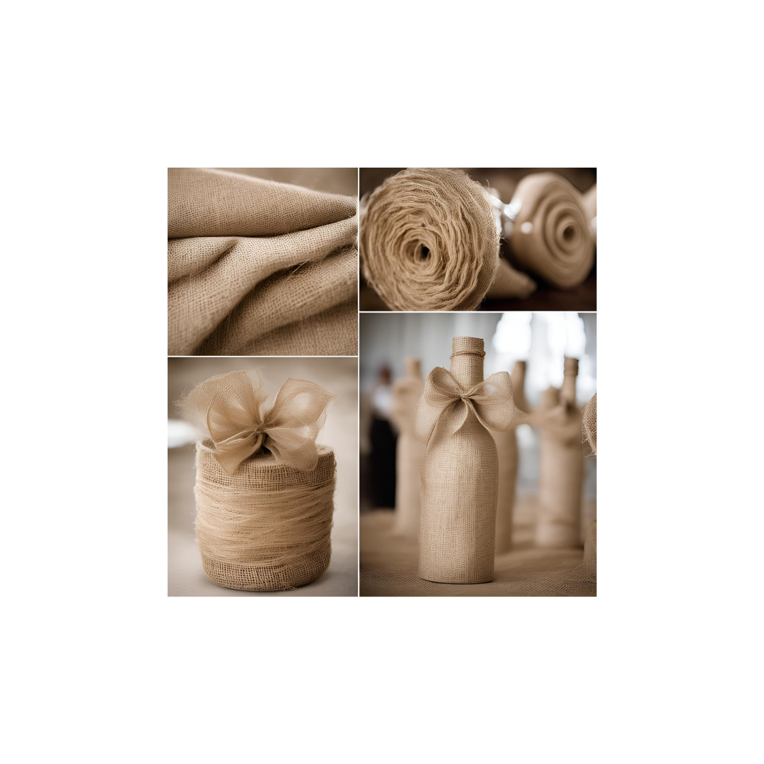 Tela de Yute o saco 100% natural para decoración, venta por metros lineales