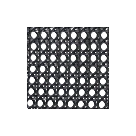 Rejilla Mimbre Sintética HDPE – Tejido de Ratán por Metros Negro