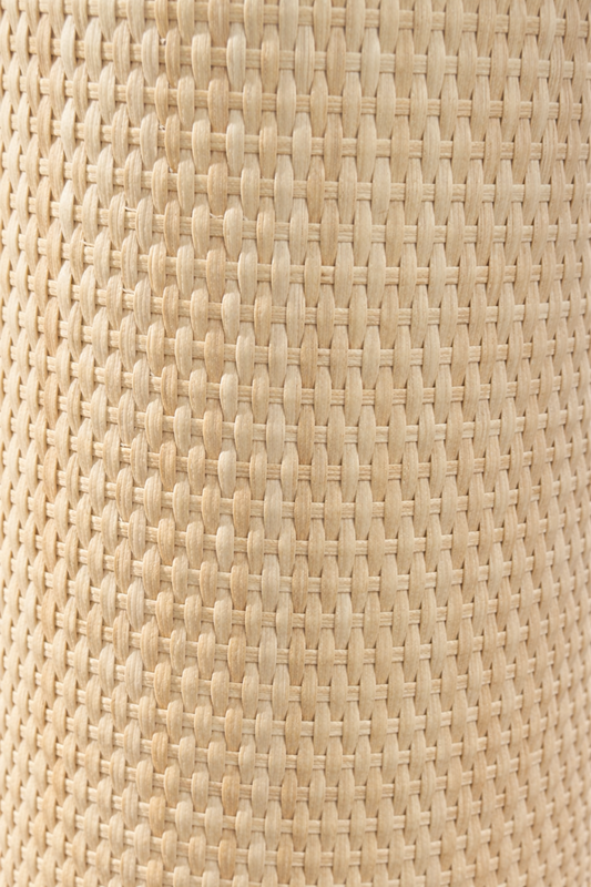 Tejido tupido de médula de ratán 3 × 3 mm
