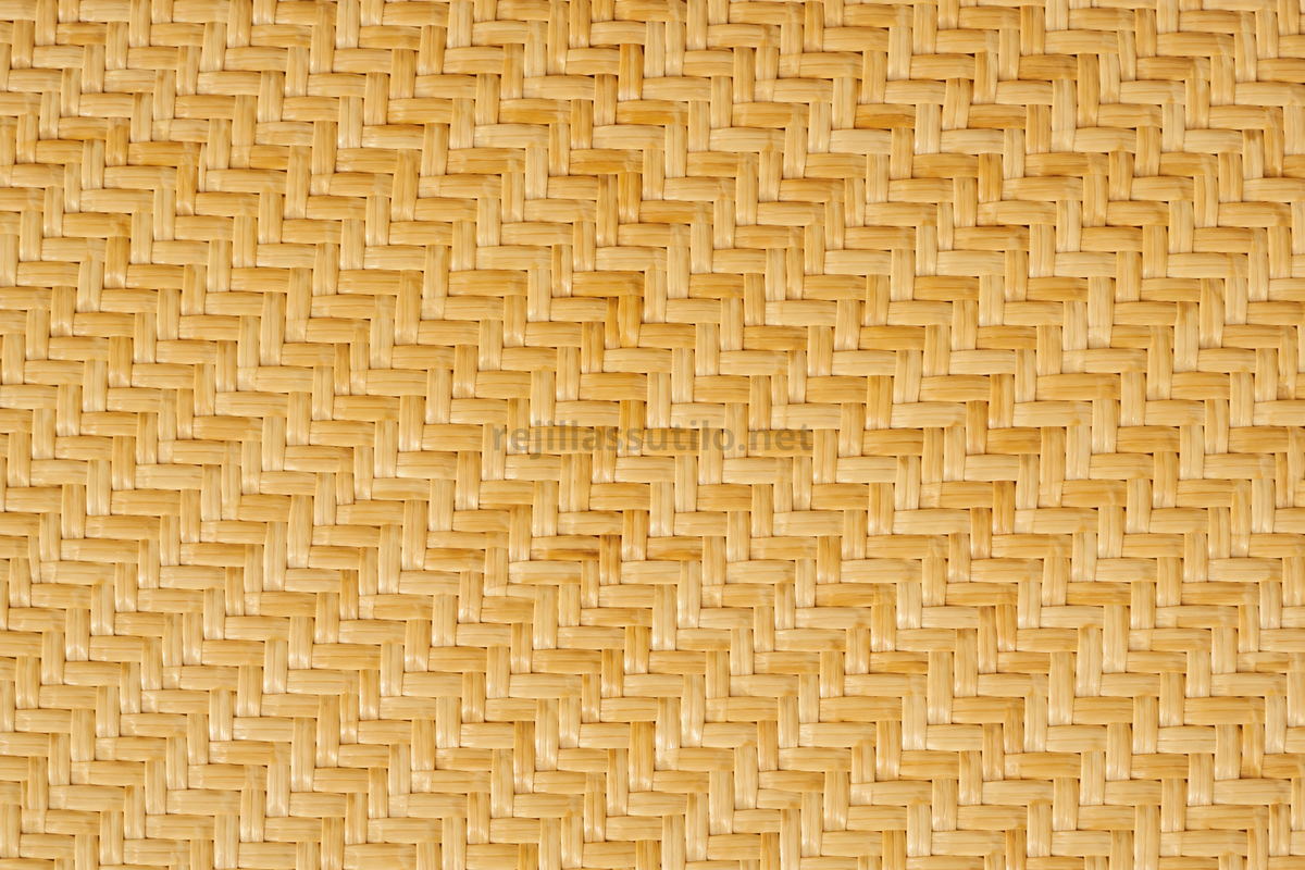 Tissu en Rotin Naturel à Chevrons avec Écorce